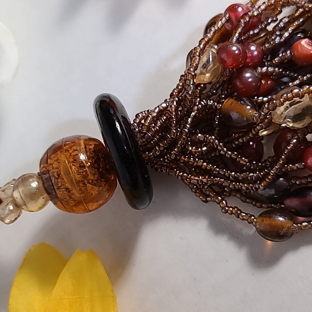 Glass Beaded Oversized Tassel - Picture 3 of 6
